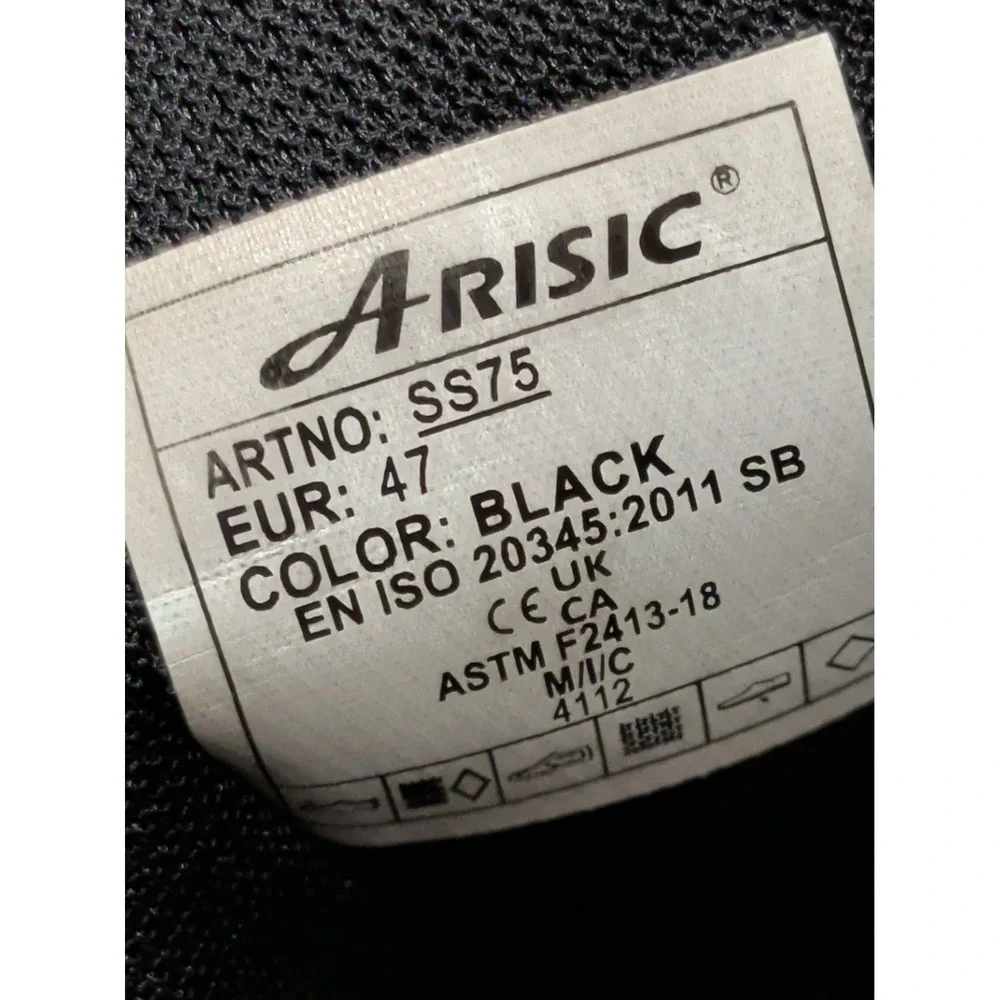 ARISIC Steel Toe Shoes Men 13 Us Lightweight Safety Composite Toe Shoes Sz 47 Eu